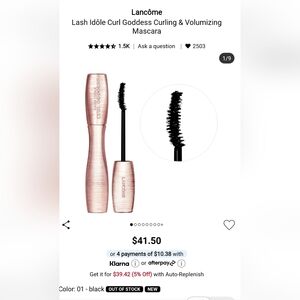 Lancôme Lash Idôle Curl Goddess Mascara - Black